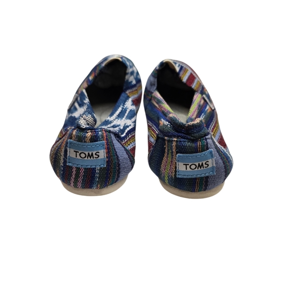 Toms Tribal Striped Flats W9 - Picture 6 of 8